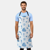 Zee Dieren en boot Schort (Gedragen)