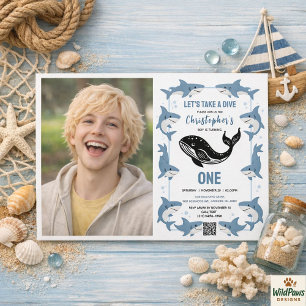 Zee Dieren Haai 1e Verjaardag Onder de Zee Kaart