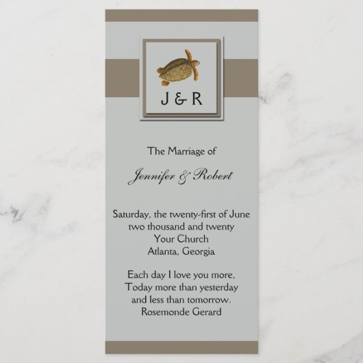  Zee Dieren Trouwprogramma Programma (Voorkant)