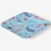 Zee Dieren Verjaardagsfeest Papieren Bordje (Gebogen)