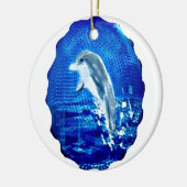 Zee dolfijn keramisch ornament (Links)