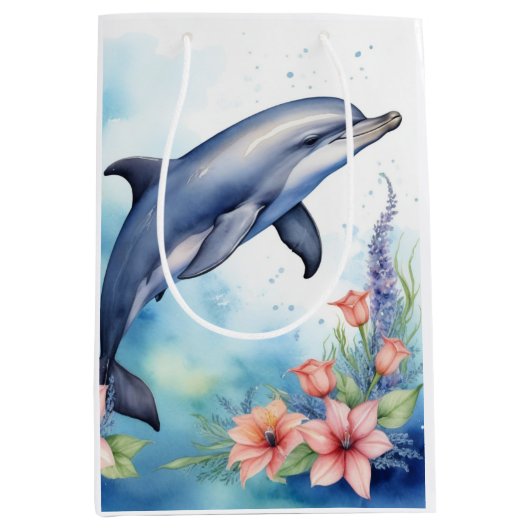 Zee Dolfijn Medium Cadeauzakje (Voorkant)