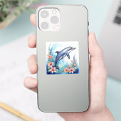 Zee Dolfijn Sticker (Telefoon)