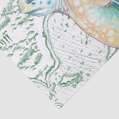 Zee Draai  Kaart wit Tissuepapier (Detail)