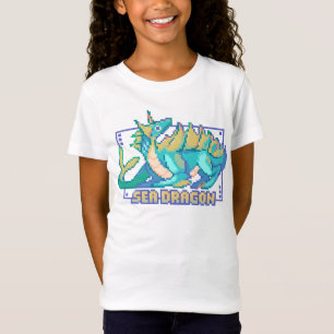 Zee Draak, sea dragon, Pixel Art Design Tshirt