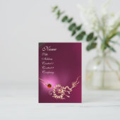 ZEE DRAGON 2 AMETHYST MONOGRAM paars wit roze Visitekaartje (Staand voorkant)