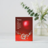 ZEE DRAGON 2 RUBY MONOGRAM blue red Visitekaartje (Staand voorkant)