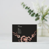 ZEE DRAGON 2.zwart-wit rood Visitekaartje (Staand voorkant)