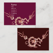 ZEE DRAGON 2.zwart-wit rood Visitekaartje (Voorkant / Achterkant)