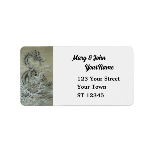 Zee Dragon Etiket (Voorkant)