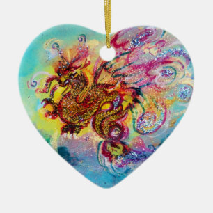 ZEE DRAGON Heart Keramisch Ornament