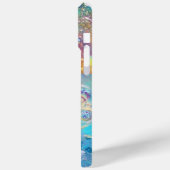 ZEE DRAGON IN GOLD BLUE SPARKLES Case-Mate iPhone CASE (Achterkant / Links)