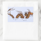 Zee Dragon Rechthoekige Sticker (Tas)