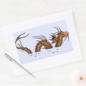 Zee Dragon Rechthoekige Sticker (Envelop)
