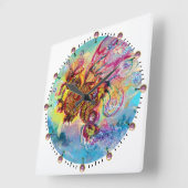 ZEE DRAGON VIERKANTE KLOK (Hoek)