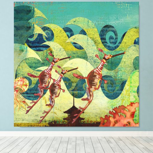 Zee Dragons Ocean Avenue Canvas (Insitu (Houten vloer))