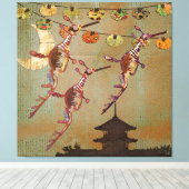 Zee Draken Moonlight Journey Canvas (Insitu (Houten vloer))