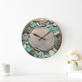 Zee driftwood Beach Square Wall klok (Huis)