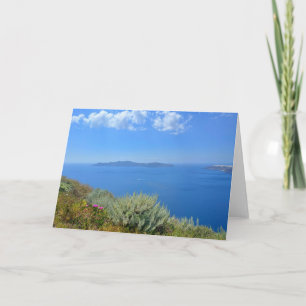 Zee Eegean Coastline Santorini Griekenland Kaart