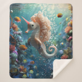 Zee-eenhoorn Sherpa Deken