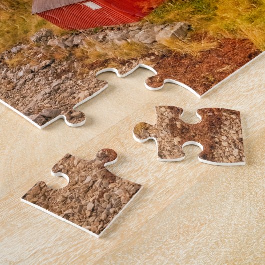Zee- en bergachtige Uitzichten in Lofoten Nordland Legpuzzel (Zijkant)