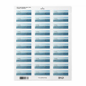 zee- en bootadreslabel etiket (Full Sheet)