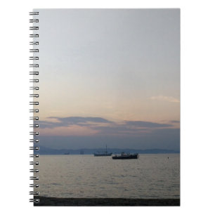Zee en boten Foto Notitieboek