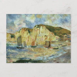 Zee en Cliffs van Pierre Renoir,  Kunst Briefkaart