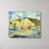 Zee en Cliffs van Pierre Renoir,  Kunst Canvas Afdruk (Voorkant)