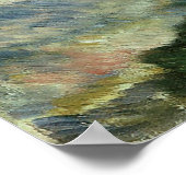 Zee en Cliffs van Pierre Renoir,  Kunst Poster (Hoek)