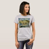 Zee en Cliffs van Pierre Renoir, Kunst T-shirt (Voorkant volledig)