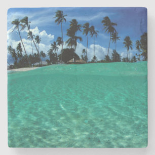 Zee en eiland, Indonesië Stenen Onderzetter
