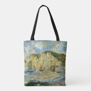 Zee en Kliffen van Pierre Renoir, Vintage Fine Art Draagtas