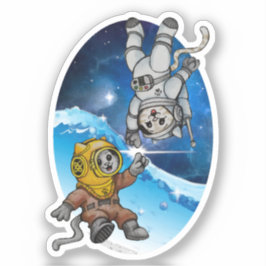 Zee en ruimte Katten - Voordelen PACR Sticker