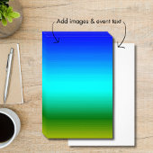 Zee en Sky Blue en Green Gradient Flyer