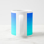 Zee en Sky Blue en Green Gradient Jumbo Mok (Achterkant)