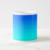 Zee en Sky Blue en Green Gradient Jumbo Mok (Voorkant)