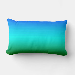 Zee en Sky Blue en Green Gradient Kussen