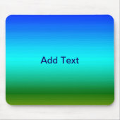 Zee en Sky Blue en Green Gradient Muismat (Voorkant)