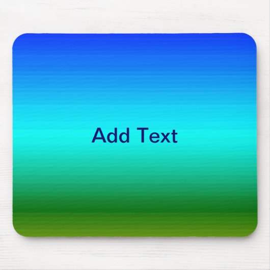 Zee en Sky Blue en Green Gradient Muismat (Voorkant)