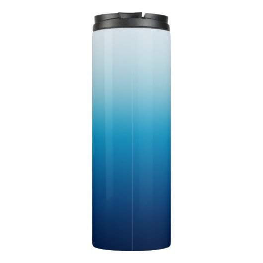 Zee en Sky Blue Ombre op maat Thermosbeker (Achterkant)