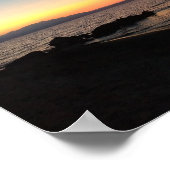 Zee en Sunset Value Poster Papier (Hoek)