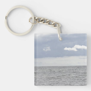 Zee en wolken sleutelhanger