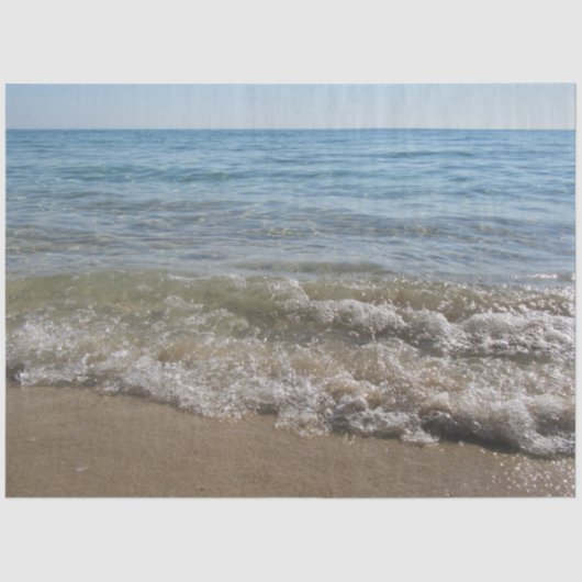 Zee- en zand-band golven tissuepapier (Voorkant)