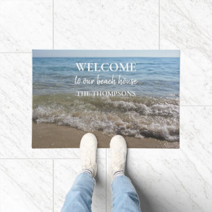 Zee- en Zand Beach Waves Beach House Deurmat