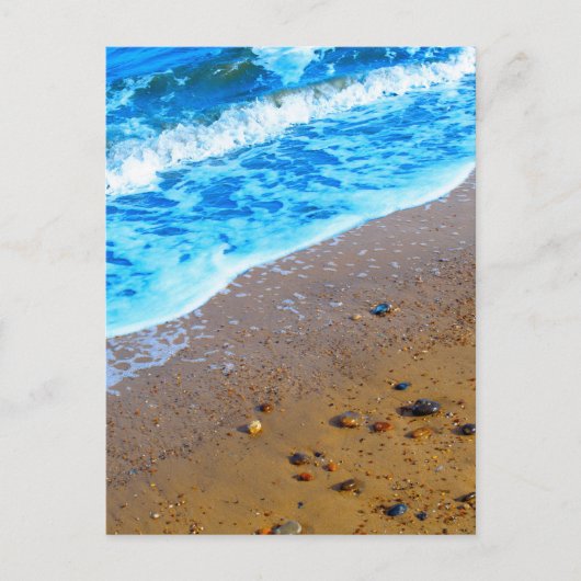 Zee en zand briefkaart (Voorkant)