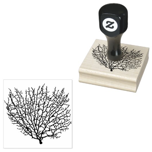 Zee Fan Coral Rubberstempel (Gestempeld)