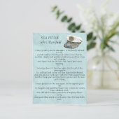 Zee Fever Masefield Poem Briefkaart (Staand voorkant)