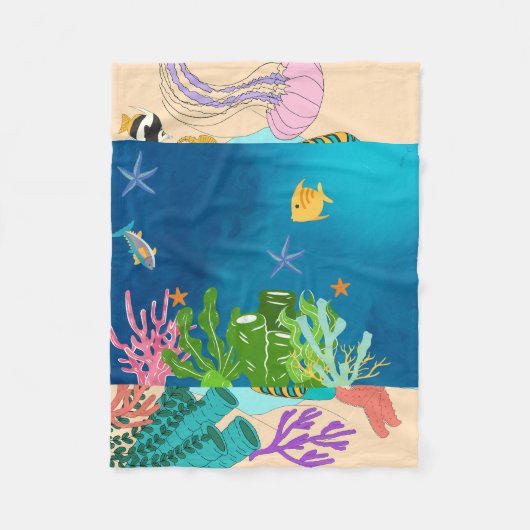 Zee Fleece Deken (Voorkant)