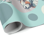 Zee foam gekleurd inpakpapier (Rol Hoek)